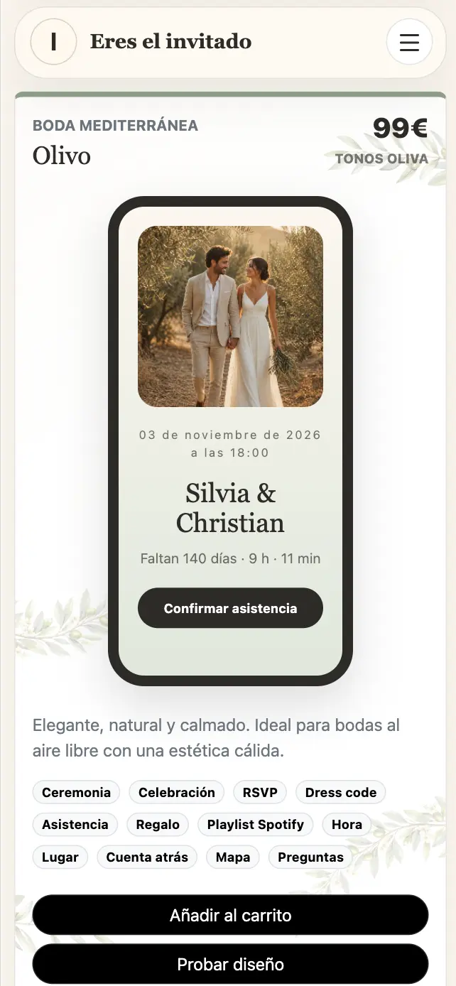 Páginas web en Granada: Eres el invitado Eventos